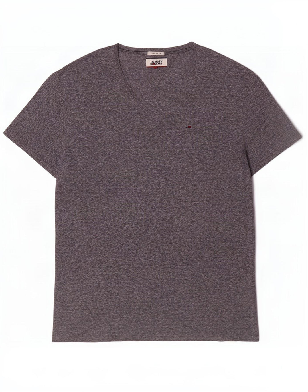 Tommy Hilfiger Camiseta Regular Fit para Hombre Top XL Poliéster Moteado Gris