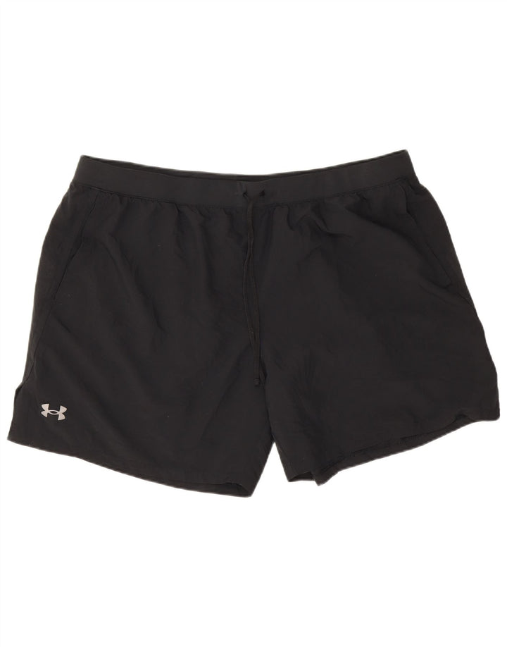 Under Armour Pantalones cortos deportivos para hombre 3XL Poliéster negro