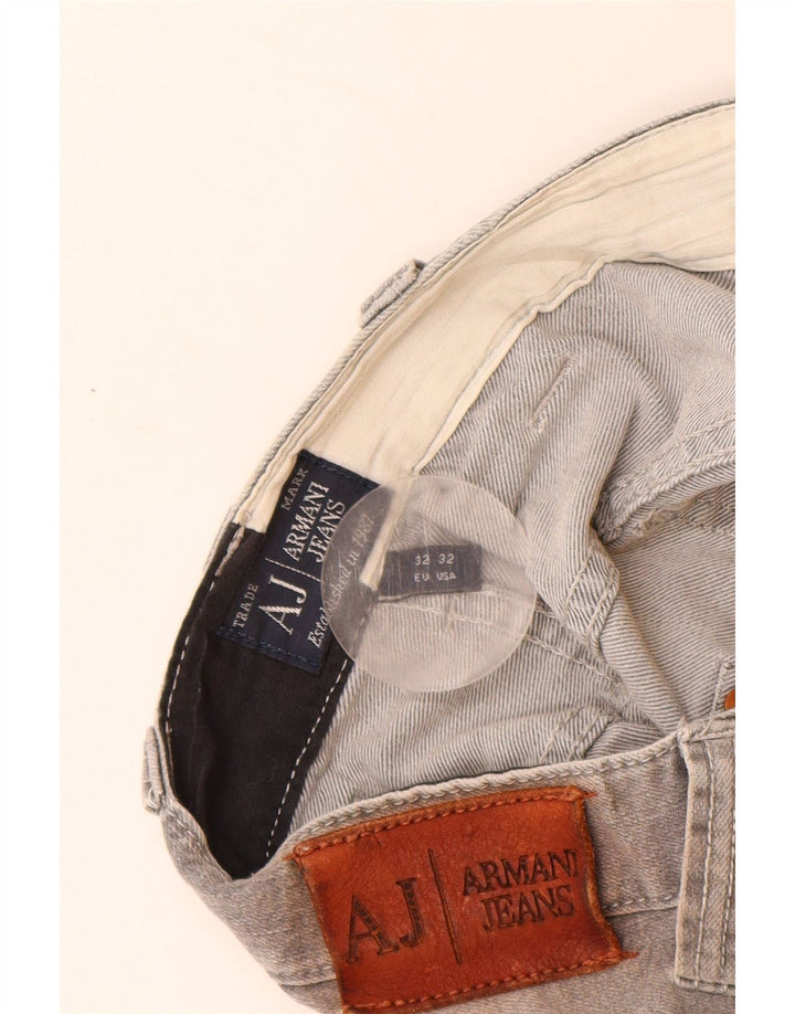 ARMANI Vaqueros ajustados para hombre W32 L33 Algodón gris