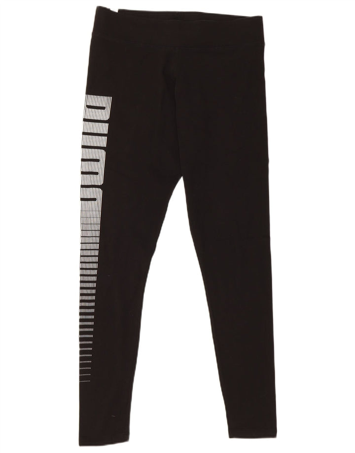 Puma Leggings gráficos para mujer UK 46 Grande Algodón negro
