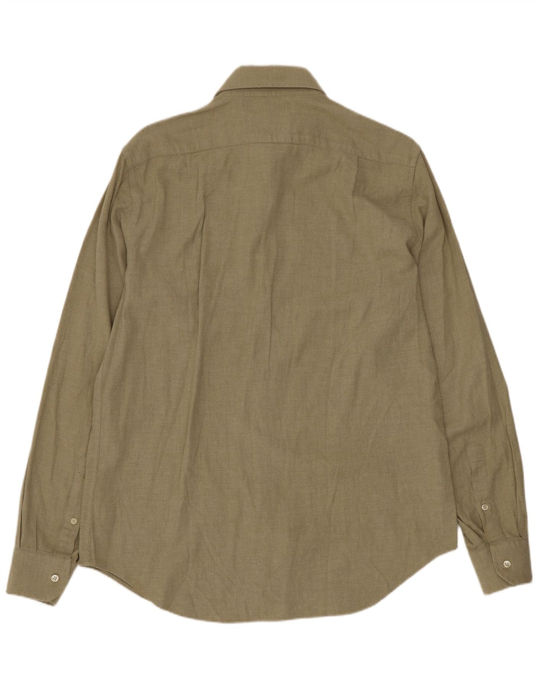 Camisa Les Copains Hombre Regular Fit Talla 15 1/2 40 Algodón Verde Medio
