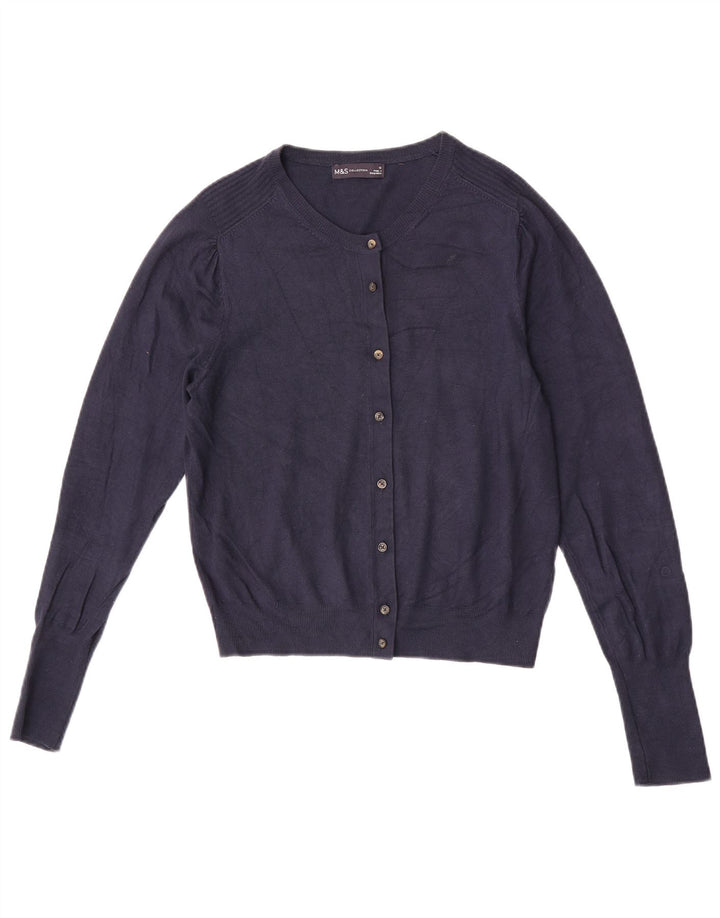 Marks & Spencer - Cárdigan para mujer, talla 40, talla mediana, viscosa, color azul marino