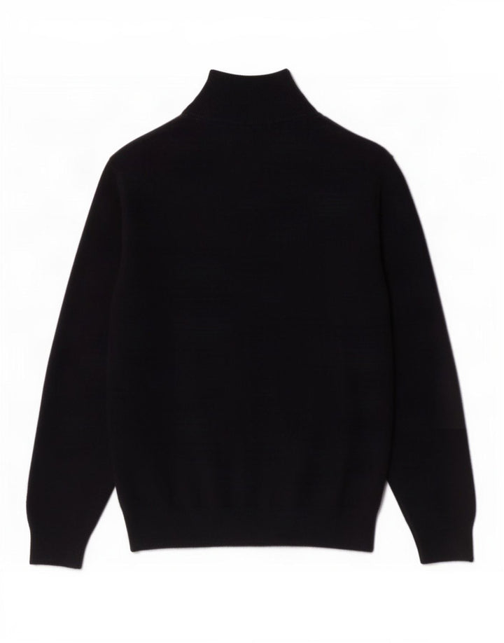 Gant Jersey con cuello y cremallera de lana azul marino medio para hombre