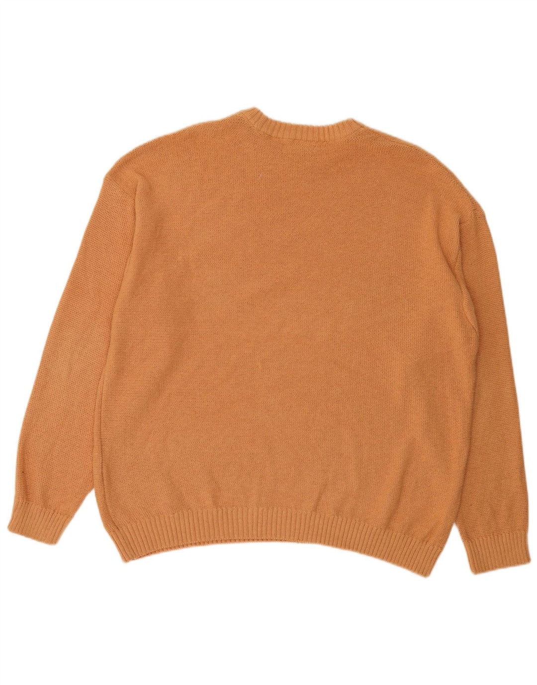Zara Hombre Jersey Cuello Redondo Jersey Grande Algodón Naranja