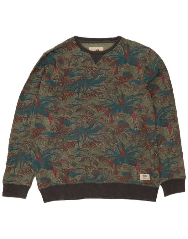 Vans Hombre Sudadera Jumper Small Multicolor Floral Algodón