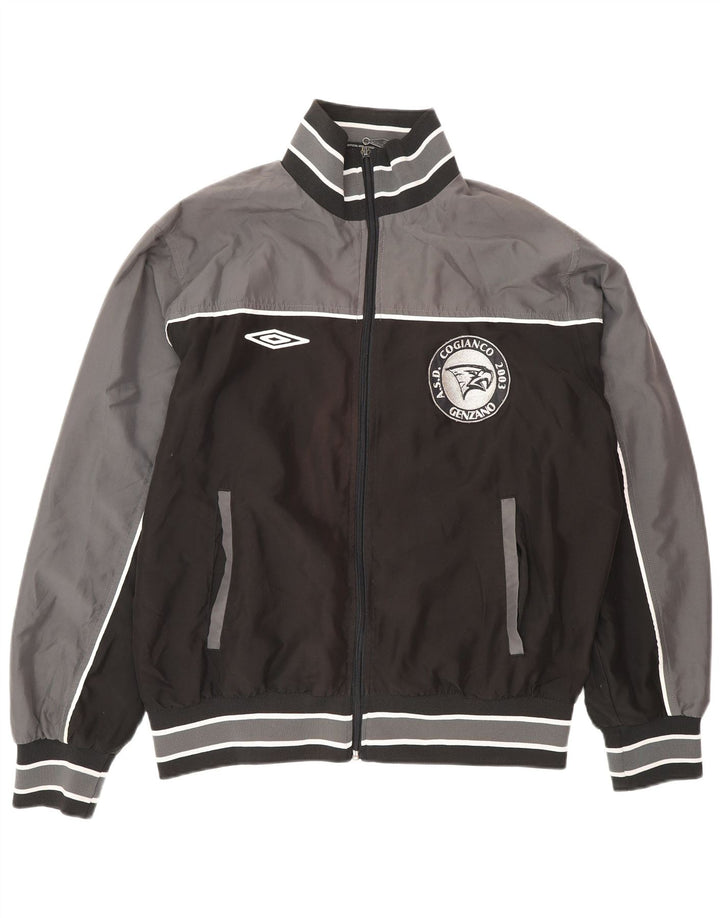Umbro Chaqueta superior de chándal con gráfico para hombre Poliéster en bloques de color gris grande