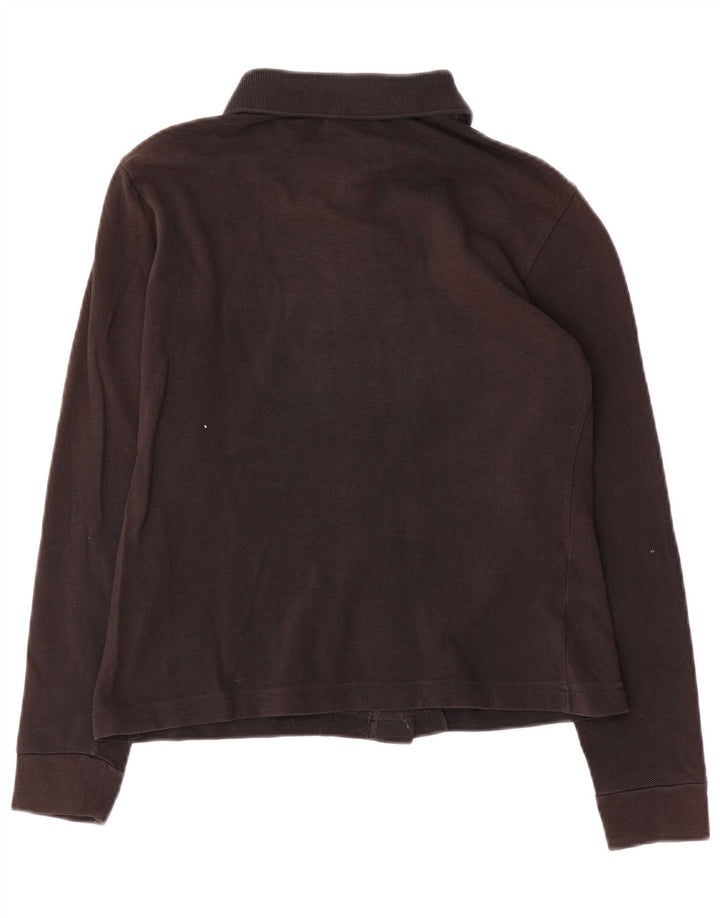 Blusa Camisa Mujer Lacoste Talla 38 Mediana Negro Algodón