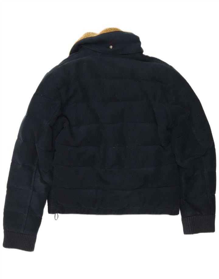 Aspesi Chaqueta acolchada para hombre UK 38 Medium Azul marino Algodón