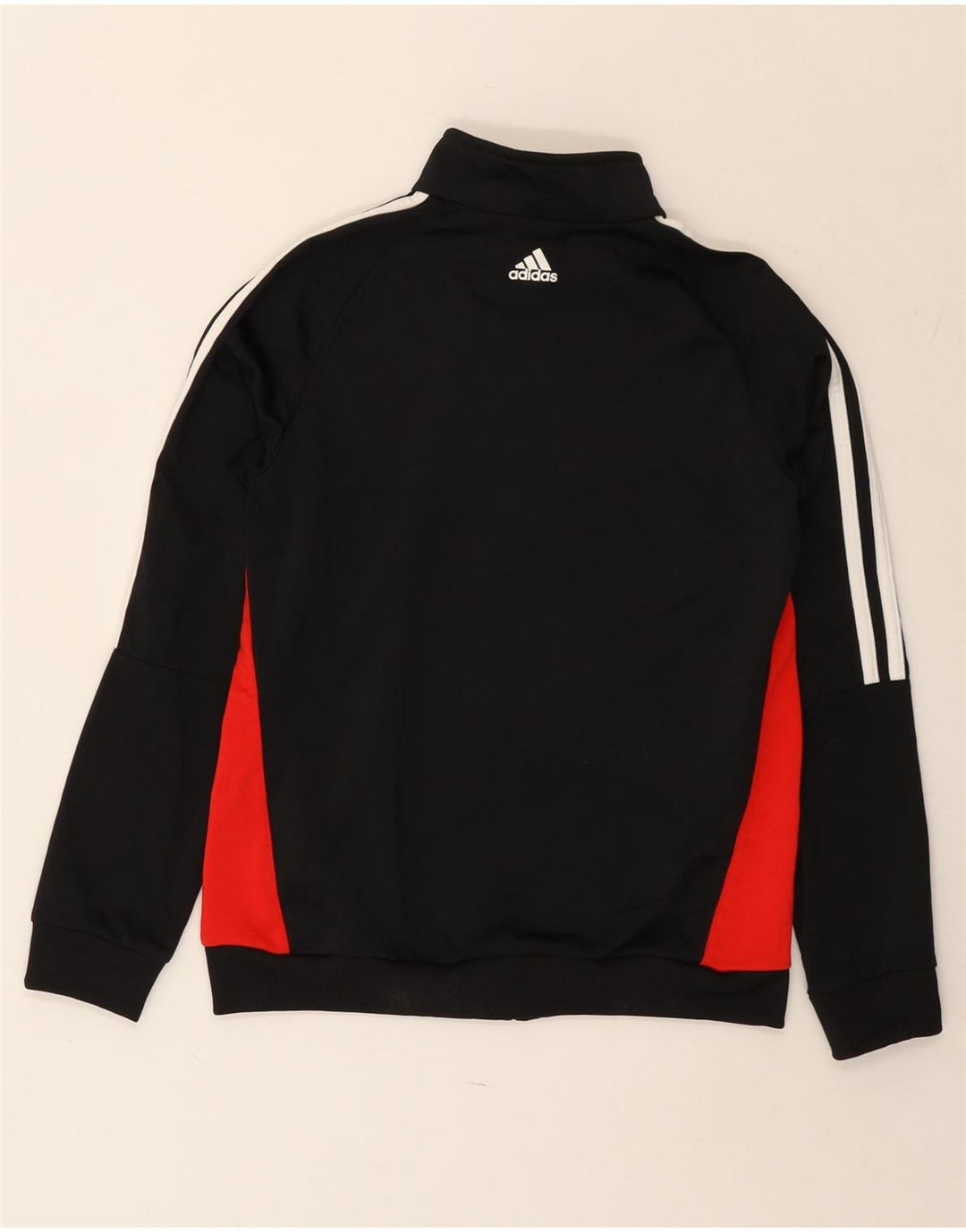 Adidas - Chaqueta de chándal con gráfico para niños, 11-12 años, color negro