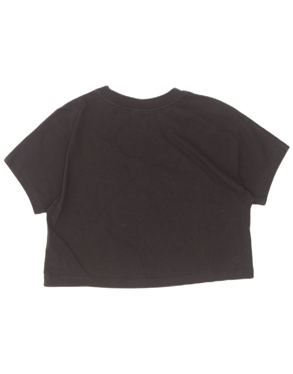 Nike Camiseta corta gráfica para mujer UK 46 Grande Algodón negro