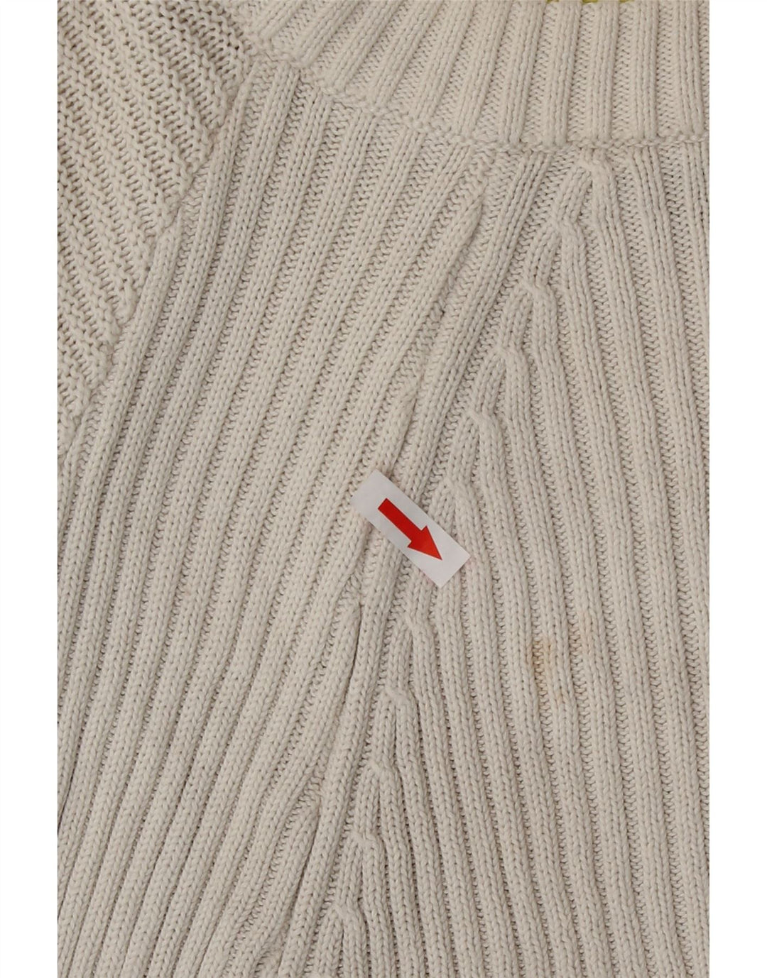 Topshop Suéter tipo jersey de cuello redondo extragrande para mujer UK 12 Medium White