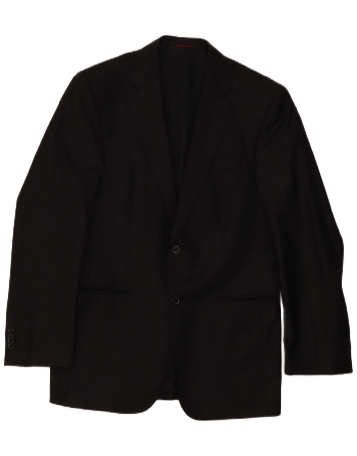 Pierre Cardin Chaqueta tipo blazer de 2 botones para hombre UK 38 Medium Black Classic