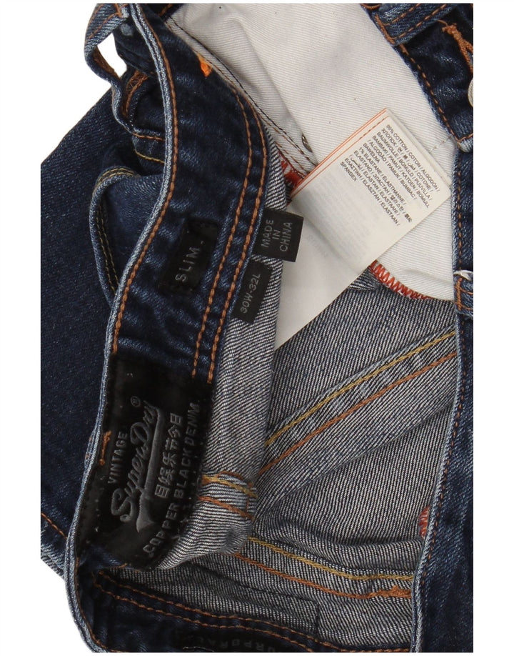 Superdry Vaqueros ajustados para hombre W30 L32 Algodón azul