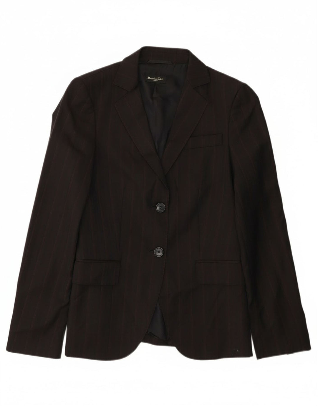 Massimo Dutti Chaqueta Blazer De 2 Botones Mujer EU 36 XS Lana Rayas Negras