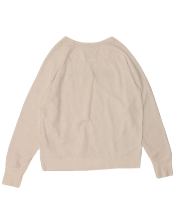 Champion Sudadera Gráfica para Mujer Jersey UK 46 Grande Poliéster Blanco