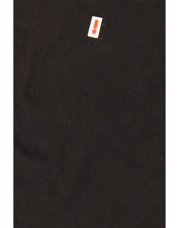 Hugo Boss Hombre Camiseta Top Medium Negro Algodón