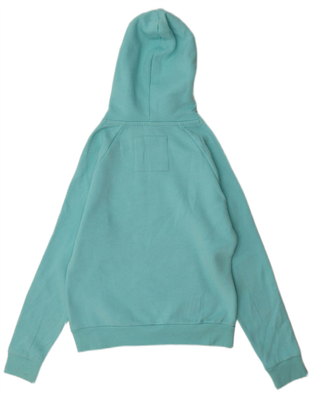 WEIRD FISH Jersey con capucha gráfica para mujer UK 10 Small Turquesa Algodón