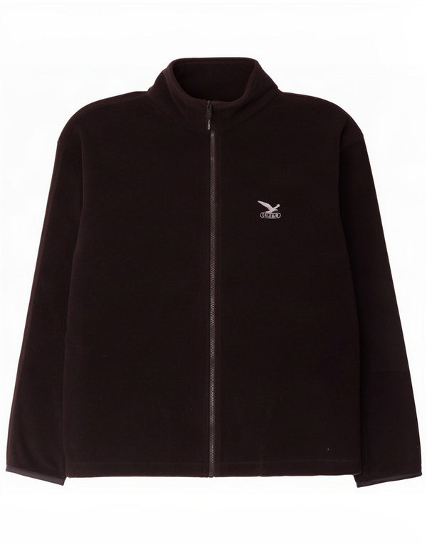 SALEWA Chaqueta polar para hombre ES 44 2XL Poliéster negro