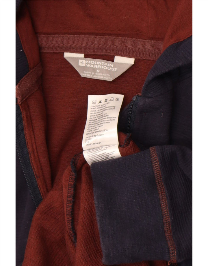 Mountain Warehouse Suéter con capucha y cremallera para hombre Algodón azul marino mediano