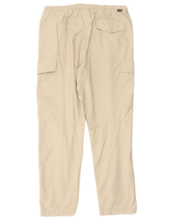 NIKE Hombre Cargo Cropped Pantalones Pequeños W29 L25 Algodón Beige
