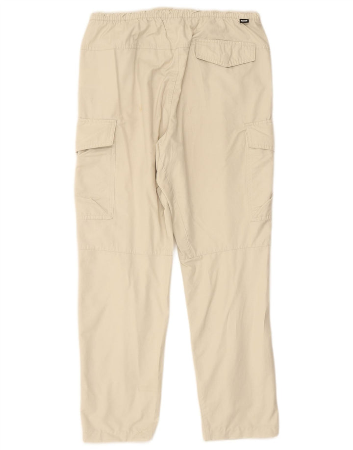 NIKE Hombre Cargo Cropped Pantalones Pequeños W29 L25 Algodón Beige