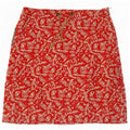 Murphy & Nye Minifalda para Mujer W27 Pequeña Algodón Floral Rojo