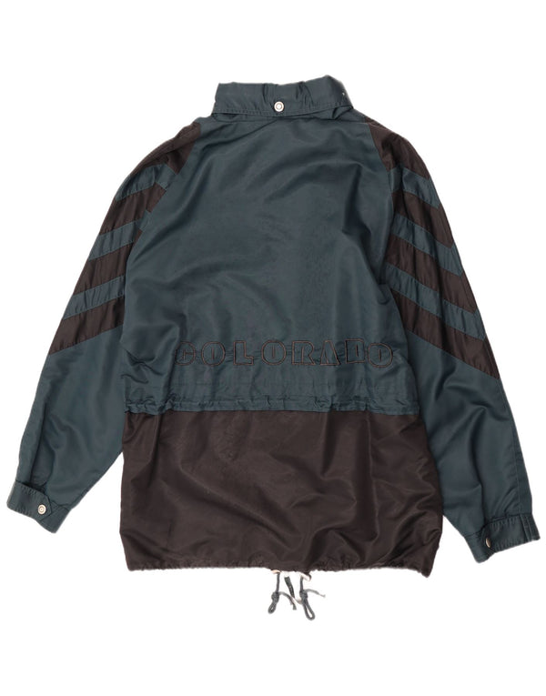 Colorado Chaqueta impermeable con capucha y gráfico para hombre UK 44 2XL Verde Colorblock