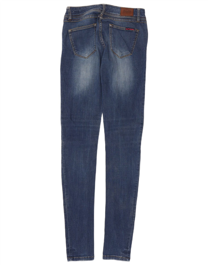SUPERDRY Vaqueros súper ajustados Rosefill para mujer W30 L35 Algodón azul