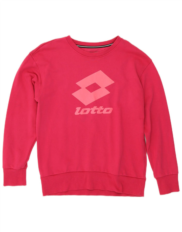 Lotto Sudadera para Mujer Jumper UK 44 Algodón Rosa Medio