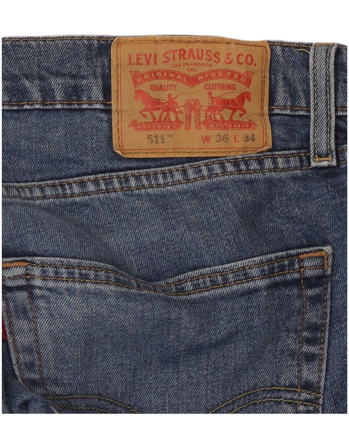 LEVI'S Vaqueros ajustados para hombre W36 L34 Algodón azul