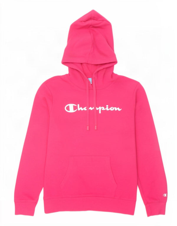 Champion Sudadera con capucha gráfica para mujer UK 14 Medium Pink
