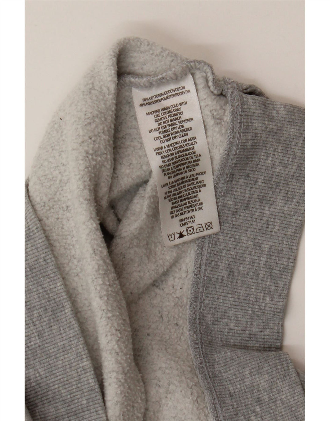 CALVIN KLEIN Sudadera gráfica para mujer Jersey UK 40 XL Bloque de color gris