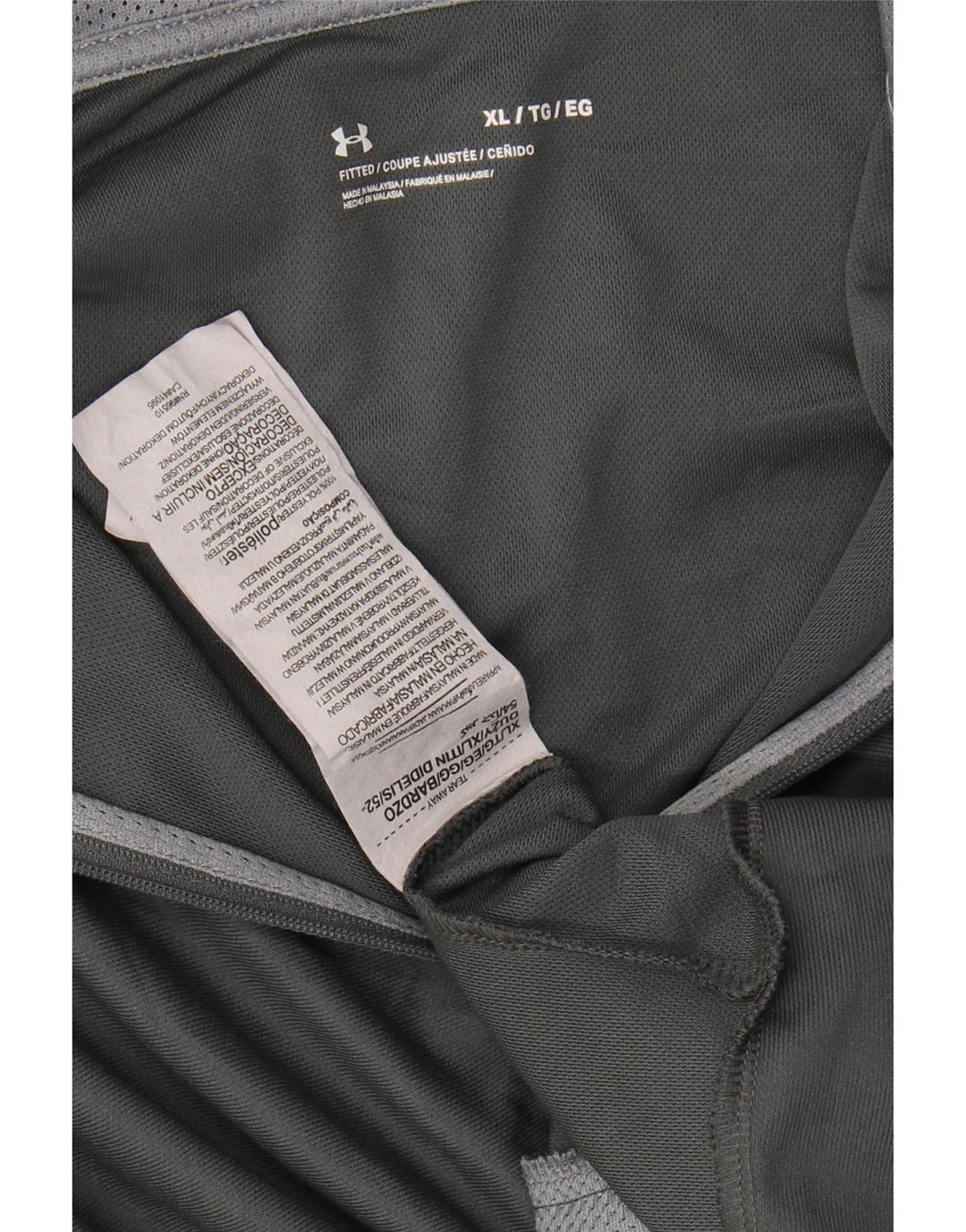 UNDER ARMOUR Chaqueta superior de chándal para hombre XL Poliéster color block gris