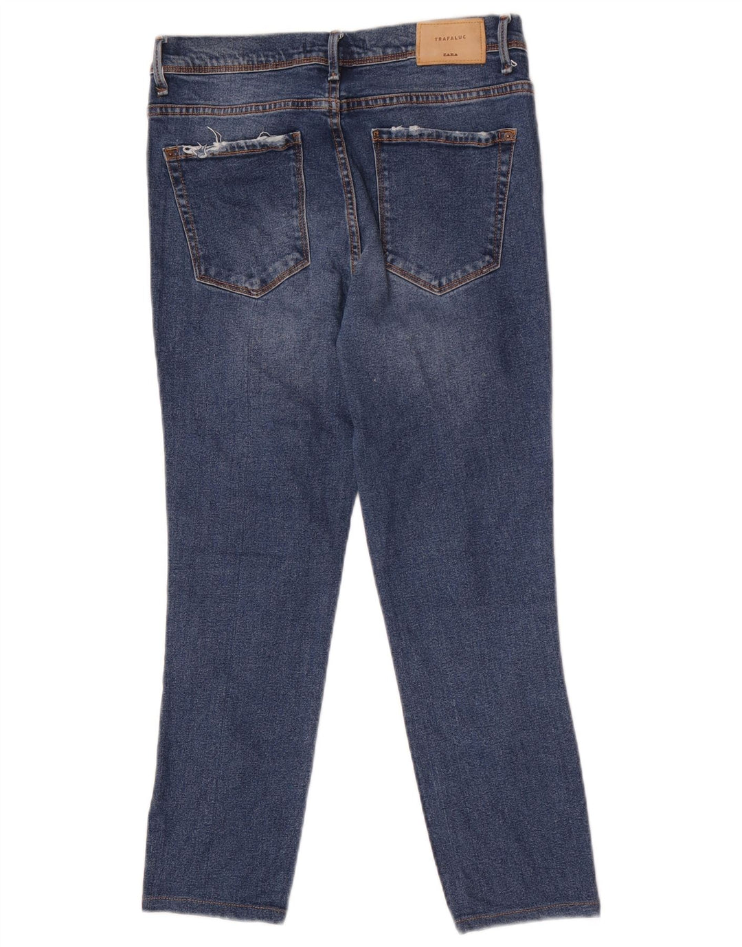 Zara Jeans Cortos Para Mujer EU 38 Small W28 L24 Azul