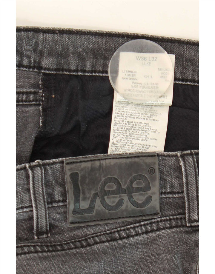 Lee Jeans Luke Slim para Hombre W36 L28 Algodón Gris