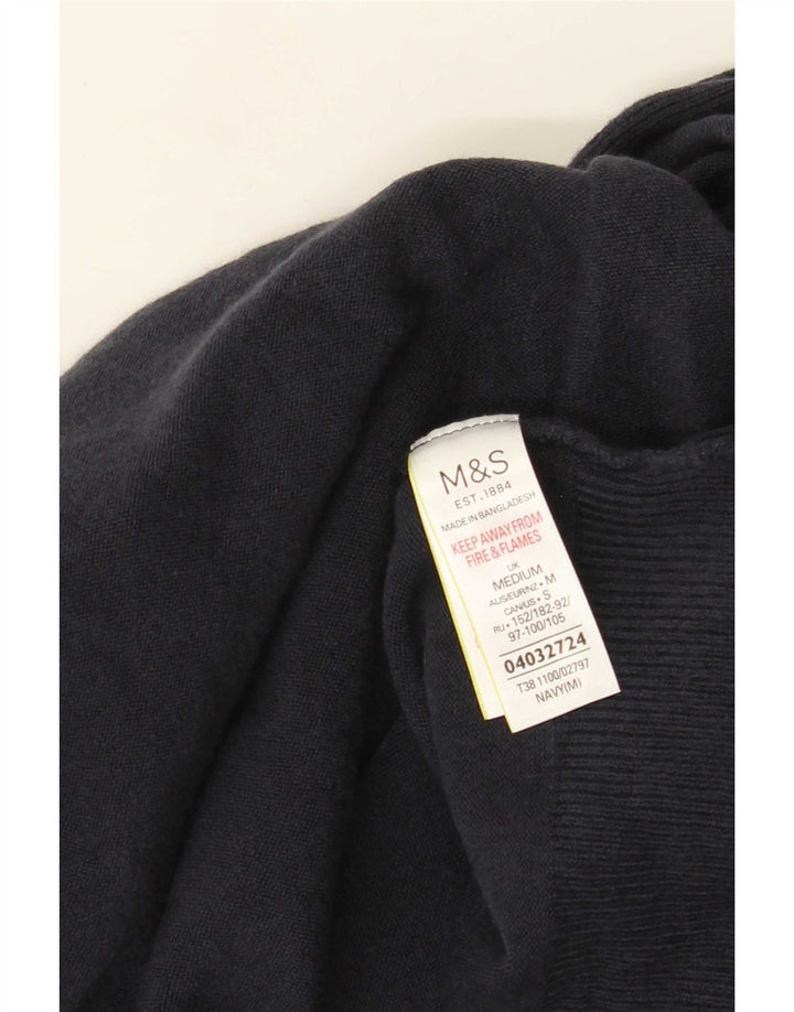 Marks & Spencer Suéter Cárdigan Abierto para Mujer UK 40 Medio Azul Marino Acrílico