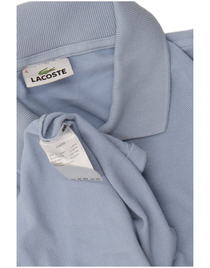 Polo Lacoste para hombre talla 5 grande algodón azul
