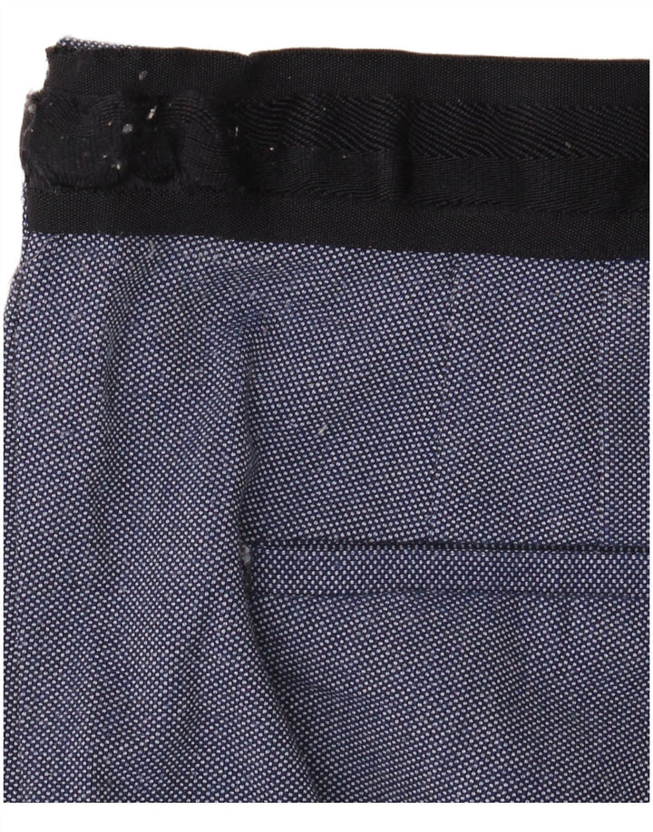 Marks & Spencer Pantalón de traje ajustado para mujer XL W32 L28 Poliéster azul