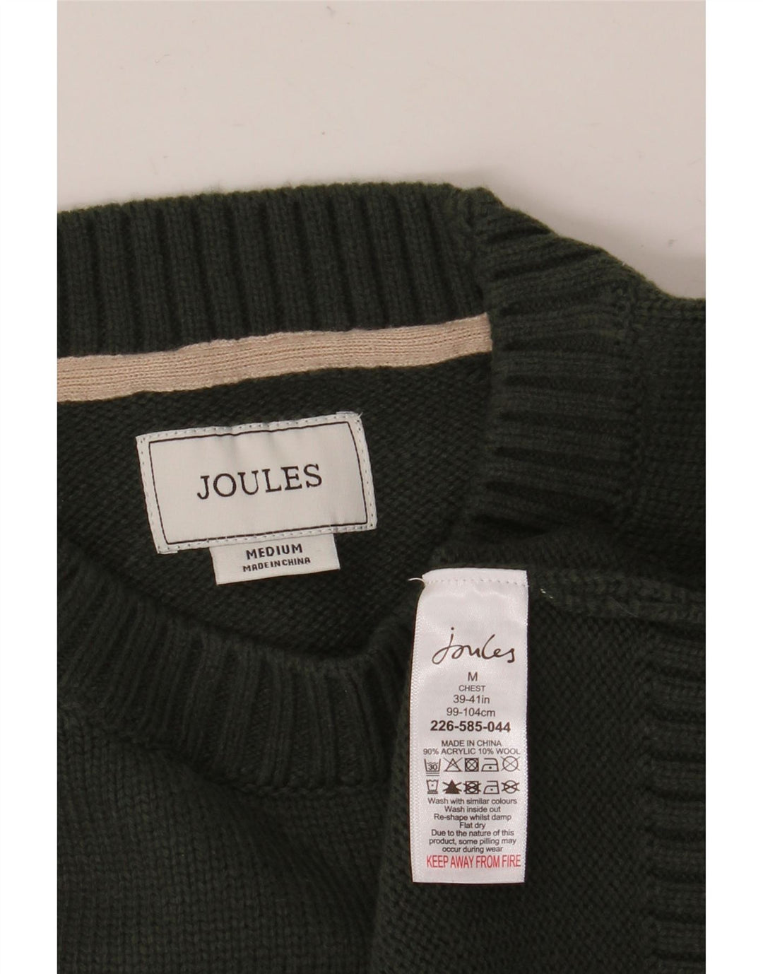 Jersey Joules Hombre Con Gráfico Y Cuello Redondo Acrílico Verde Medio