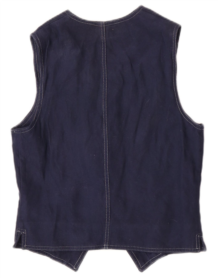 Okay Chaleco para mujer UK 40 Medio Azul marino Poliéster