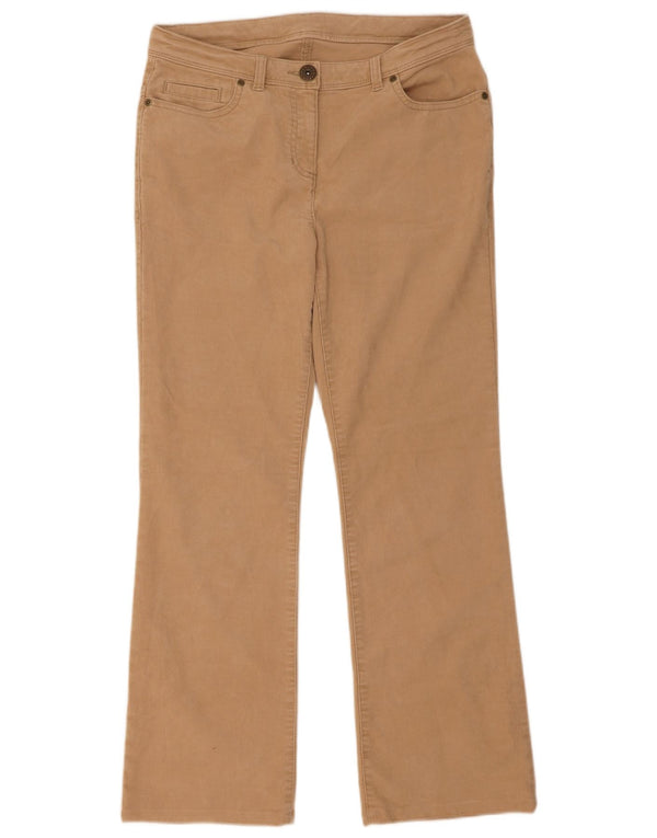Marks & Spencer Pantalones de pana para mujer UK 12 Medium W32 L29 Beige