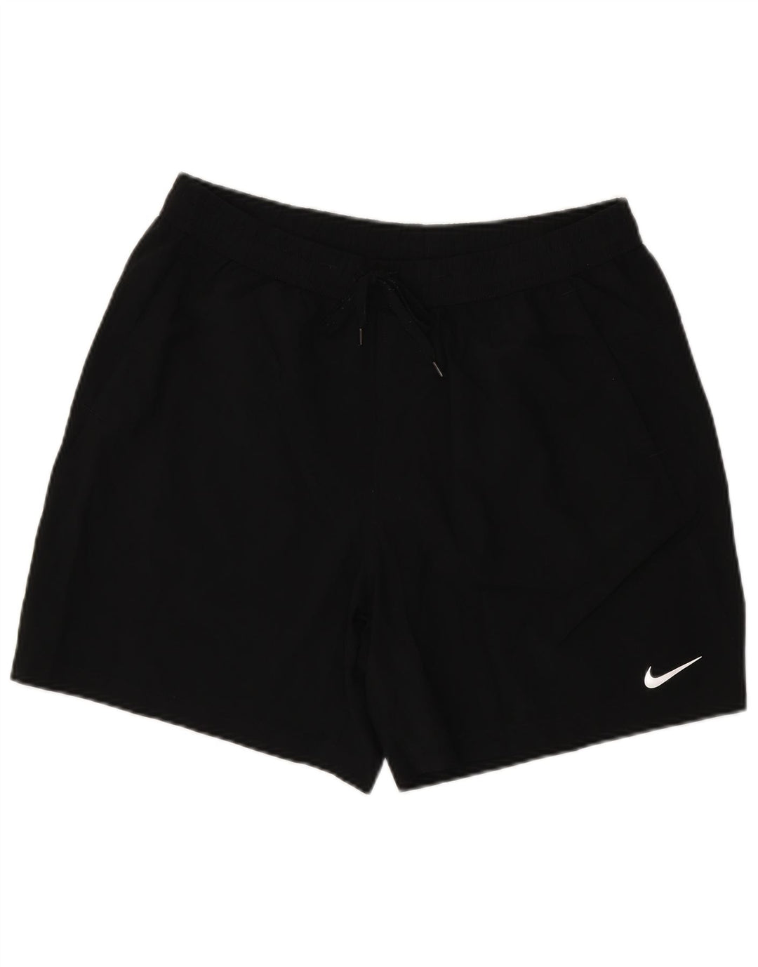 NIKE Pantalones cortos deportivos Dri Fit para hombre, poliéster negro grande