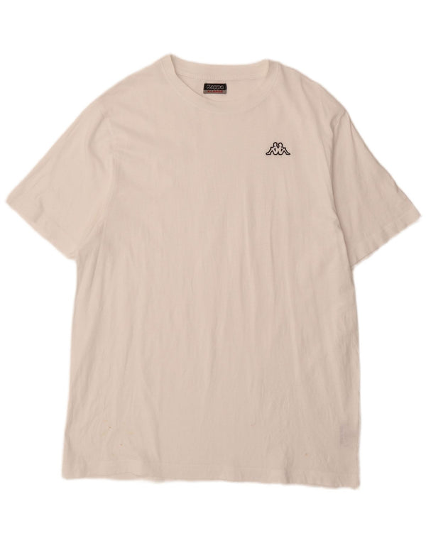 KAPPA Camiseta Hombre Top XL Blanco Algodón
