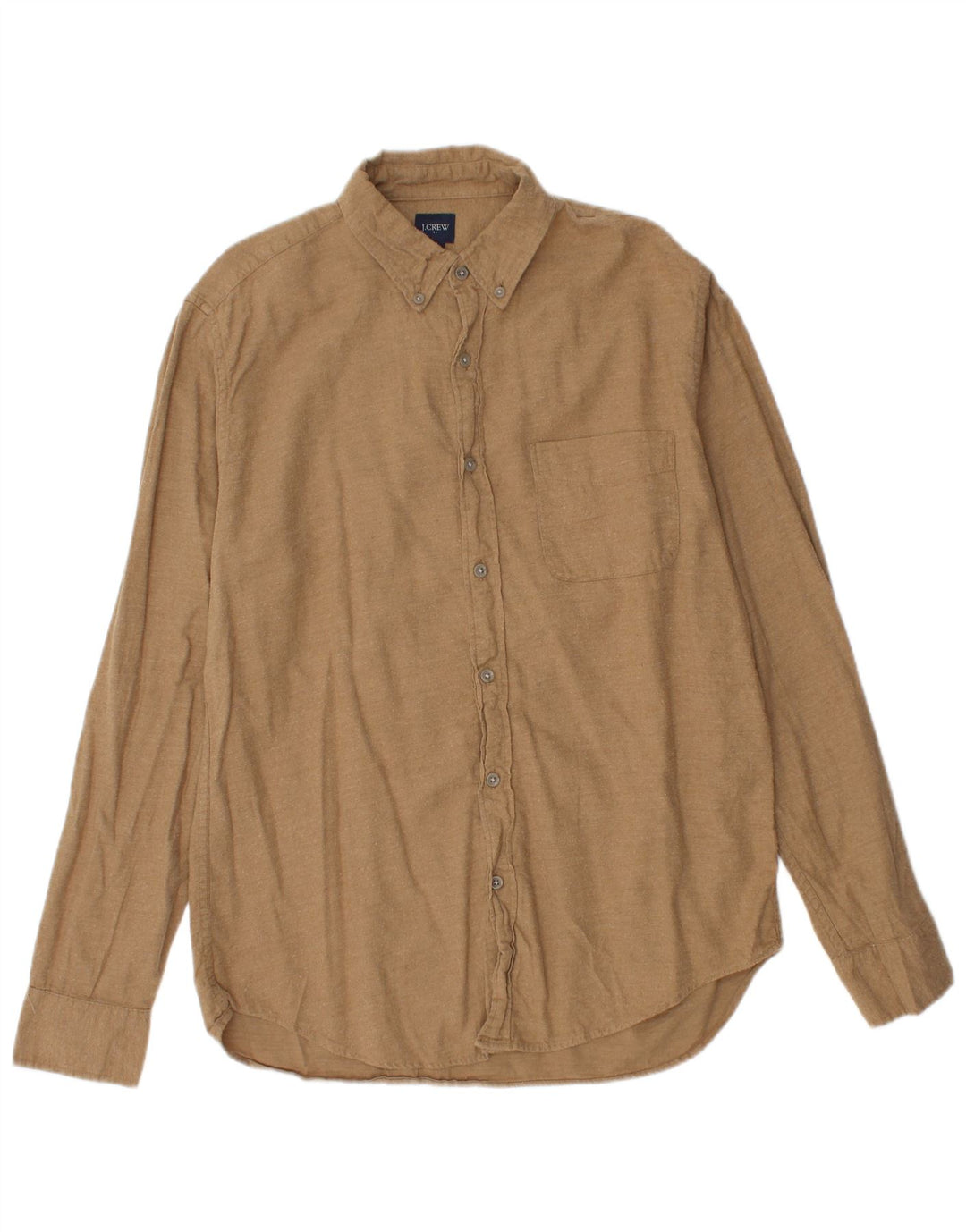 J. CREW Camisa de franela para hombre Algodón beige medio