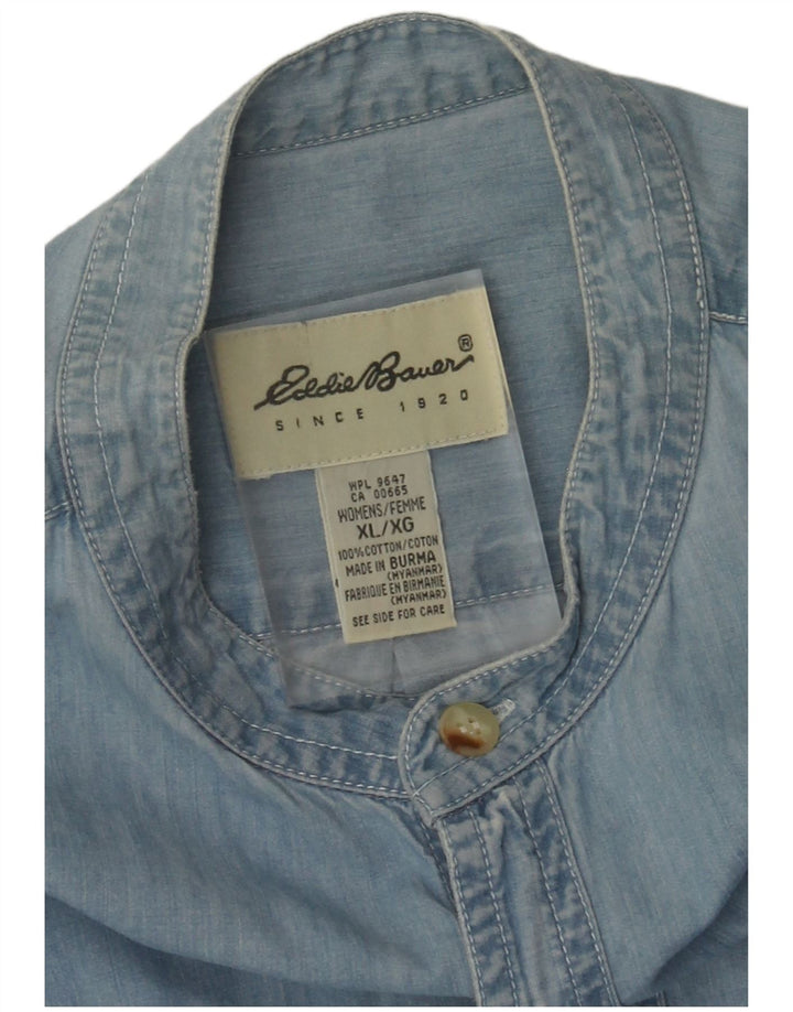 Eddie Bauer Vestido vaquero tipo jersey para mujer UK 16 XL Algodón azul