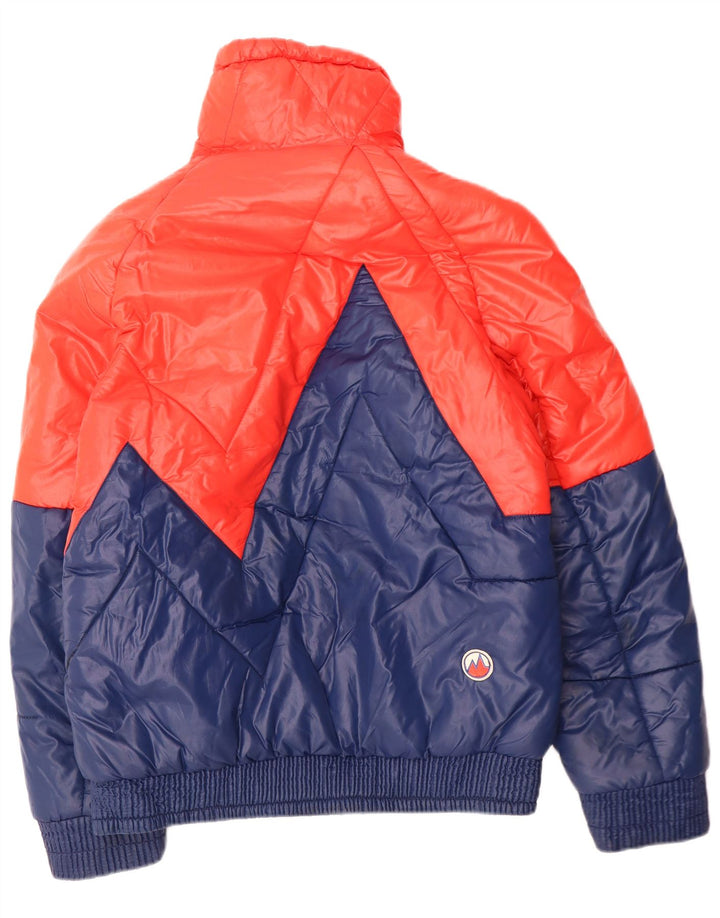 MARILENA Chaqueta acolchada para hombre IT 50 Large Azul marino Colorblock Poliamida