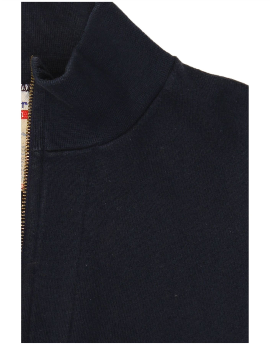 CHAMPION Sudadera extragrande con cuello y cremallera para mujer UK 10 Small Azul marino