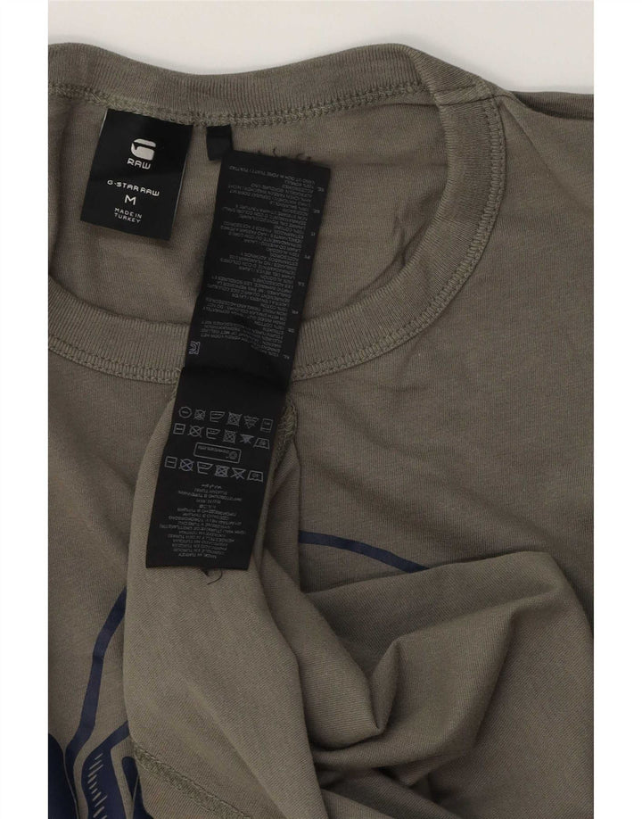 G-Star Hombre Camiseta Gráfica Top Medium Khaki Algodón