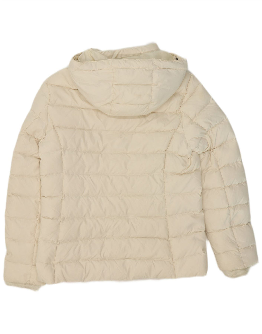 Tommy Hilfiger Chaqueta acolchada con capucha para mujer UK 18 XL Poliéster blanco