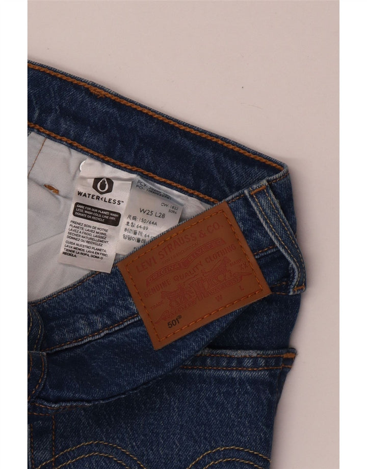Vaqueros Levi's Mujer 501 Rectos W25 L28 Azul